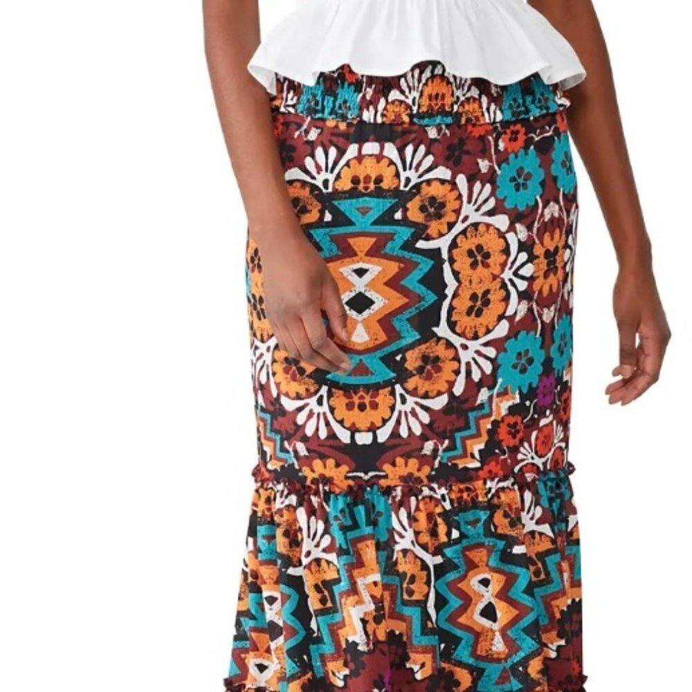 josie Paradise Maxi Skirt XL - EUC